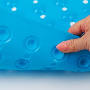SPA-коврик для ванны на присосках Доляна «Пузырьки», 37x71 см, цвет МИКС