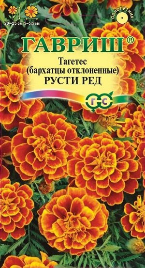 Цветы Бархатцы Русти Ред отклоненные 0,3г Гавриш