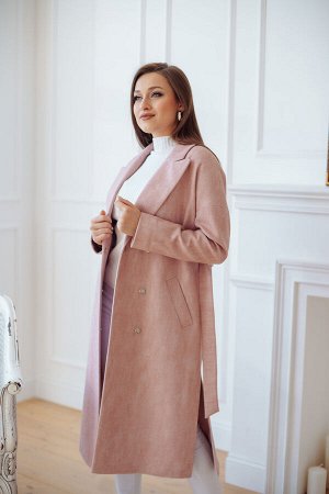 Пальто женское демисезонное 21820  (розовый)