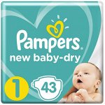 PAMPERS Подгузники New Baby-Dry Newborn (2-5 кг) Упаковка 43
