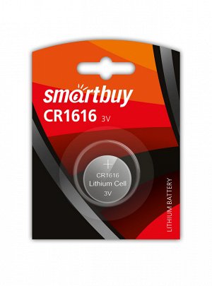 Литиевый элемент питания Smartbuy CR1616/1B (12/720) (SBBL-1616-1B)