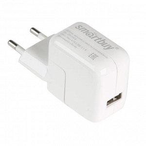 Сетевое зарядное устройство 5В/2.1A, Ultra iCharge, 1 USB, белое, Smartbuy SBP-9040/50