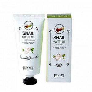 Крем для ног Jigott Snail Moisture Foot Cream увлажняющий с экстрактом слизи улитки 100 гр