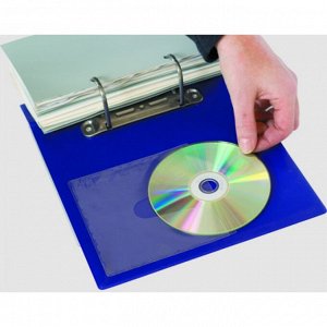 Самоклеящийся карман для cd и dvd дисков, в упак.5 шт.,125*125 мм
