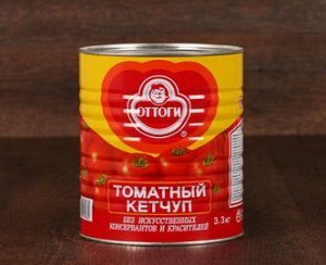 Кетчуп томатный ОТТОГИ, 3,3 кг