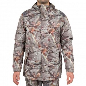 Теплая камуфляжная куртка для охоты 100 Camo br SOLOGNAC