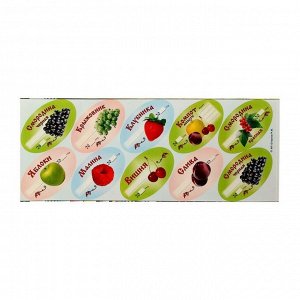 Набор цветных этикеток для домашних заготовок из ягод и фруктов, 6 х 3,5 см, 30 шт