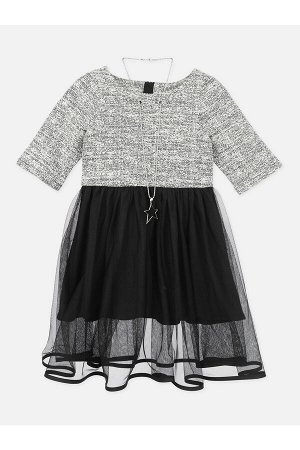 #92265 Платье черный,серый