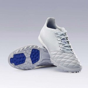 Бутсы футбольные д/взрослых д/твердых покрытий кожаные серо-синие Agility 540 HG KIPSTA