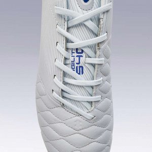 Бутсы футбольные д/взрослых д/твердых покрытий кожаные серо-синие Agility 540 HG KIPSTA