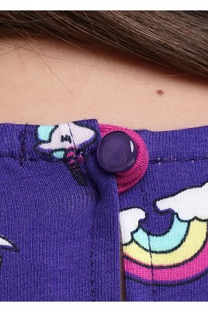#79874 Платье т.фиолетовый/малиновый