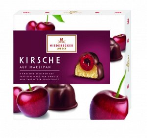 Марципановые конфеты "Вишня на марципане" в темном шоколаде Niederegger, 108 г