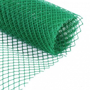 Сетка садовая, 1x5 м, ячейка ромб 15x15 мм, пластиковая, зелёная, Greengo, в рулоне