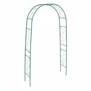 Арка садовая, разборная, 240 ? 120 ? 36.5 см, металл, зелёная,«Веточка»