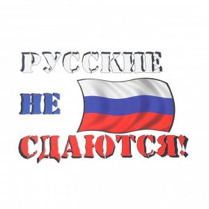 Термонаклейка на листе «Русские не сдаются», набор 10 шт., 16 * 12 см