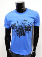 П-14 голубой футболка мужская с принтом