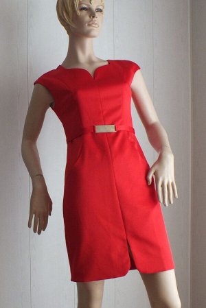 Платье Цвет красный ОГ 86см,  длина 86см