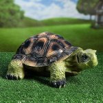 Садовая фигура &quot;Черепаха Карл&quot;, зелёно-коричневый цвет, 17 см