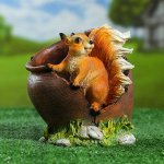 Фигурное кашпо &quot;Белка в горшочке&quot; 16х15см