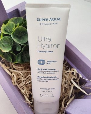 MISSHA Super Aqua Ultra Hyalron Cleansing Cream Очищающий крем для лица с гиалуроновой кислотой 200 мл