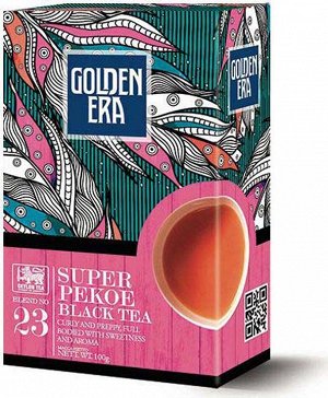 Чай GOLDEN ERA CEYLON BLACK TEA SUPER PEKOE 100 гр 1/40