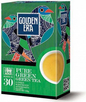 Чай GOLDEN ERA CEYLON GREEN TEA PEKOE зеленый 100 гр 1/40