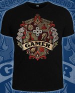 Футболки мужские GAMER (Светится в темноте и ультрафиолете)