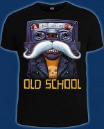 Футболки мужские Old School (Светится в темноте и ультрафиолете)