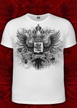 Футболки мужские Герб России (Светится в темноте и ультрафиолете)