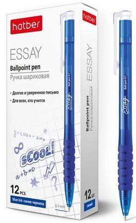 Ручка автоматическая шариковая 0.7мм "Essay" синяя (058654) Хатбер {Китай}
