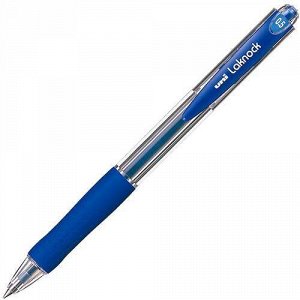 Ручка автоматическая шариковая SN-100 "Laknock" синяя (66270) Uni Mitsubishi Pencil {Япония}
