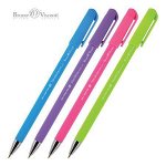 Ручка шариковая 0.5 мм &quot;SlimWrite.SPECIAL&quot; синяя (4 цвета корпуса) 20-0007 Bruno Visconti
