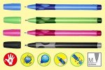 Ручка шариковая для правшей LEFT RIGHT 0.45мм голубой корпус 6328/1-10-41F STABILO {Малайзия}