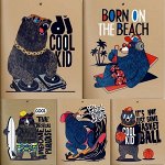 Тетрадь двойная обложка 48л клетка &quot;FUNNY BEAR&quot; LXCBCF-FB LOREX {Россия}