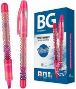 Текстовыделитель с жидкими чернилами 1-3мм &quot;VIVID&quot; розовый 6185 BG {Китай}