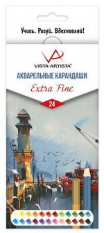 Карандаши акварельные 24цв VISTA-ARTISTA &quot;Extra Fine&quot;  VAWPS-24 VISTA-ARTISTA {Россия}