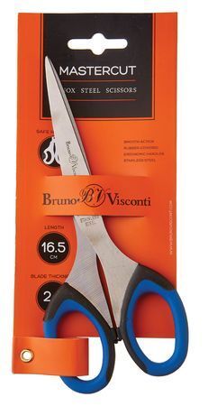 Ножницы 165 мм "MASTERCUT" мягкие ручки 60-0012 Bruno Visconti