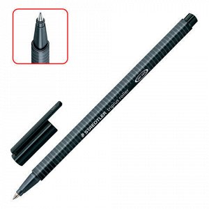 Ручка-роллер STAEDTLER (Германия) &quot;Triplus Roller&quot;, ЧЕРНАЯ, трехгранная, узел 0,7 мм, линия письма 0,4 мм, 403-9