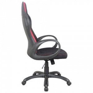 Кресло офисное BRABIX PREMIUM &quot;Force EX-516&quot;, ткань, черное/вставки красные, 531571