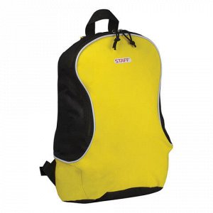 Рюкзак STAFF "Flash", универсальный, желтый, 40х30х16 см, 227046