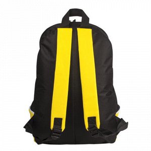 Рюкзак STAFF "Flash", универсальный, желтый, 40х30х16 см, 227046