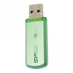 Флэш-диск 16 GB, SILICON POWER Helios 101, USB 2.0, зеленый, SP16GBUF2101V1N