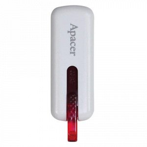 Флэш-диск 8 GB APACER Handy Steno AH326, USB 2.0, белый, AP8GAH326W-1