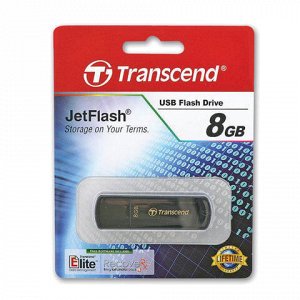 Флэш-диск 8 GB, TRANSCEND Jet Flash 350, USB 2.0, черный, TS8GJF350