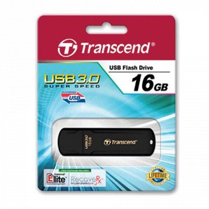 Флэш-диск 16 GB, TRANSCEND Jet Flash 700, USB 3.0, черный, TS16GJF700