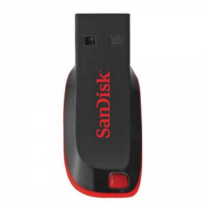 Флэш-диск 16 GB, SANDISK Cruzer Blade, USB 2.0, черный, SDCZ50-016G-B35