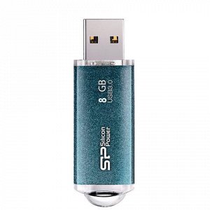 Флэш-диск 8 GB, SILICON POWER Marvel M01, USB 3.1, металлический корпус, синий, SP08GBUF3M01V1B