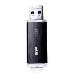 Флэш-диск 16 GB, SILICON POWER Blaze B02, USB 3.1, черный, SP16GBUF3B02V1K
