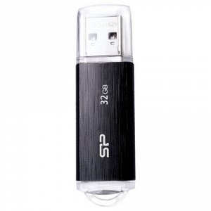 Флэш-диск 32 GB SILICON POWER Ultima U02 USB 2.0, черный, SP32GBUF2U02V1K