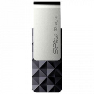 Флэш-диск 32 GB SILICON POWER Blaze B30 USB 3.1, черный, SP32GBUF3B30V1K